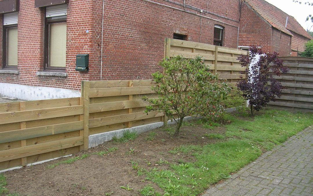 Afsluiting tuin hout