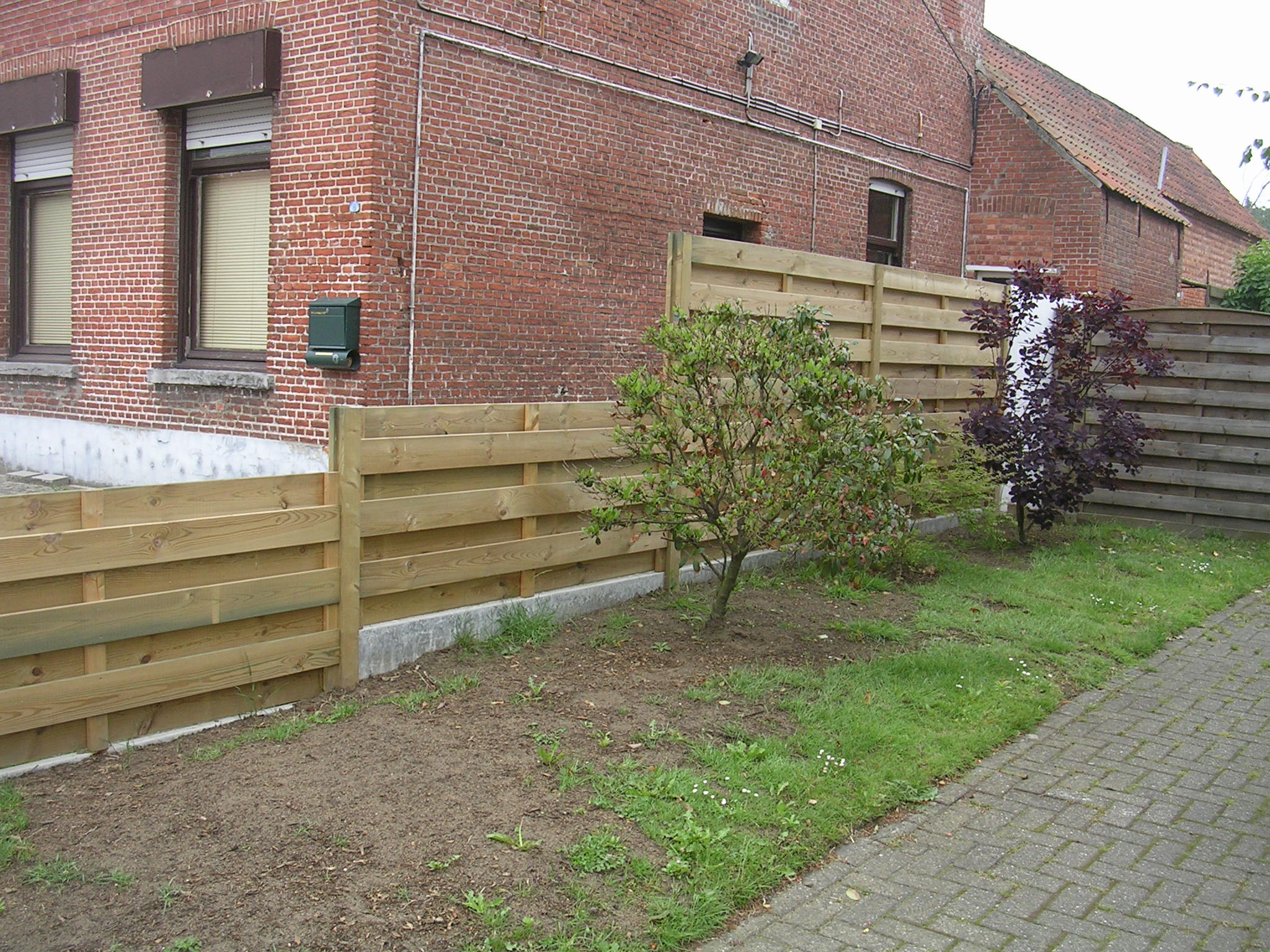 Afsluiting tuin hout