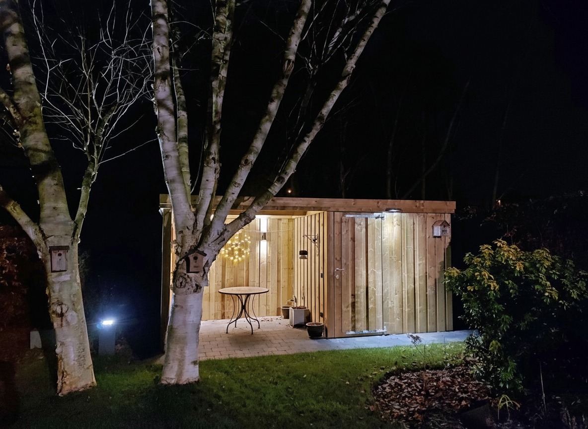 Tuinhuis overdekt terras